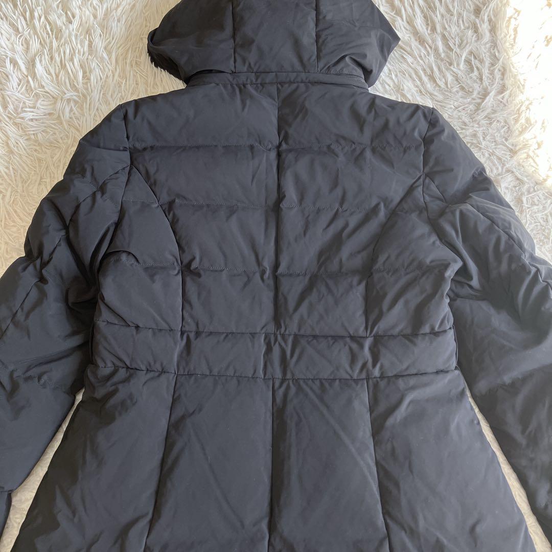 美品 クレージュ ダウンコート ダウンジャケット ロゴプレート