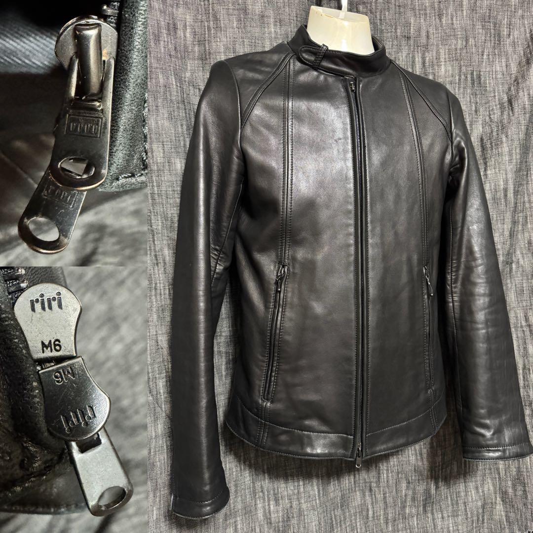 定価97900円 GalaabenD riri ラムレザー ライダースジャケット