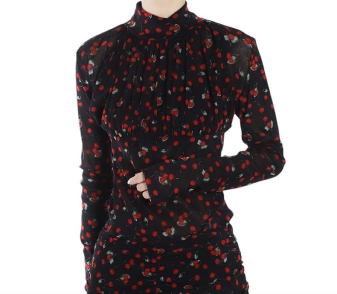 FETICO チェリー柄ボディースーツ　36