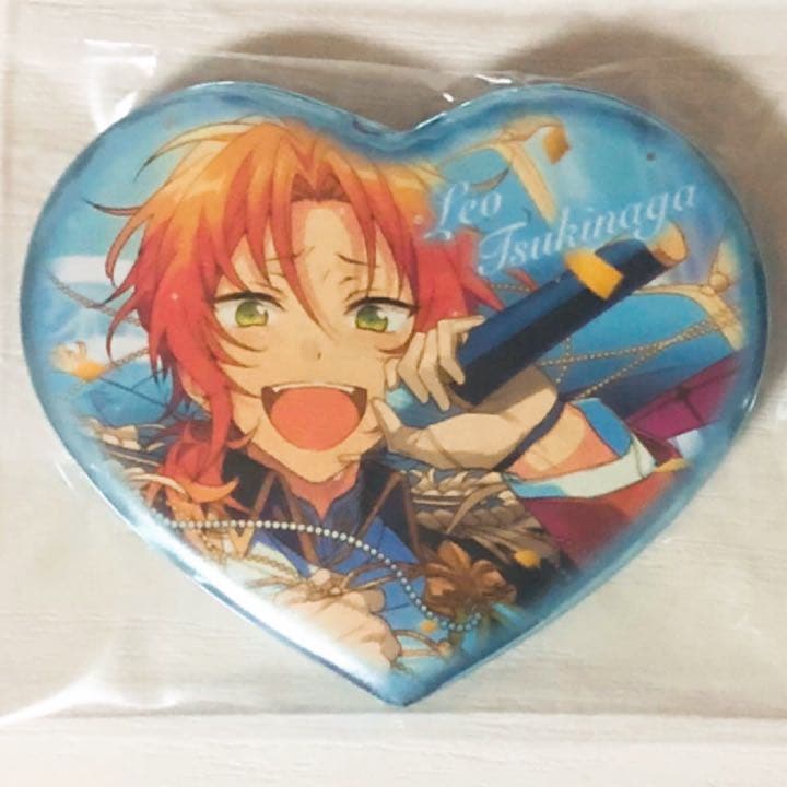 新品☆あんスタ☆Knights【月永レオ】AGF☆2019☆ハート缶バッジ