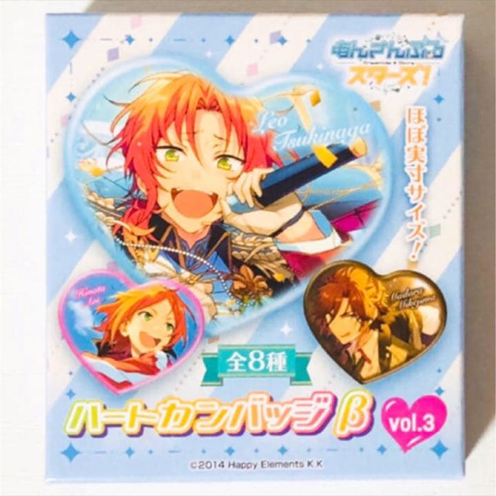 新品☆あんスタ☆Knights【月永レオ】AGF☆2019☆ハート缶バッジ