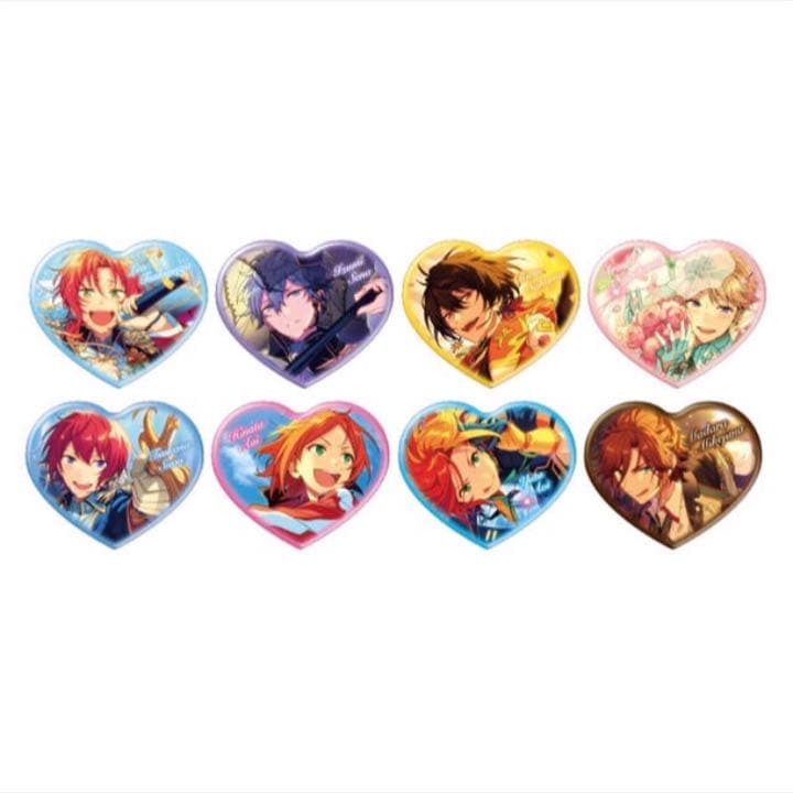 新品☆あんスタ☆Knights【月永レオ】AGF☆2019☆ハート缶バッジ