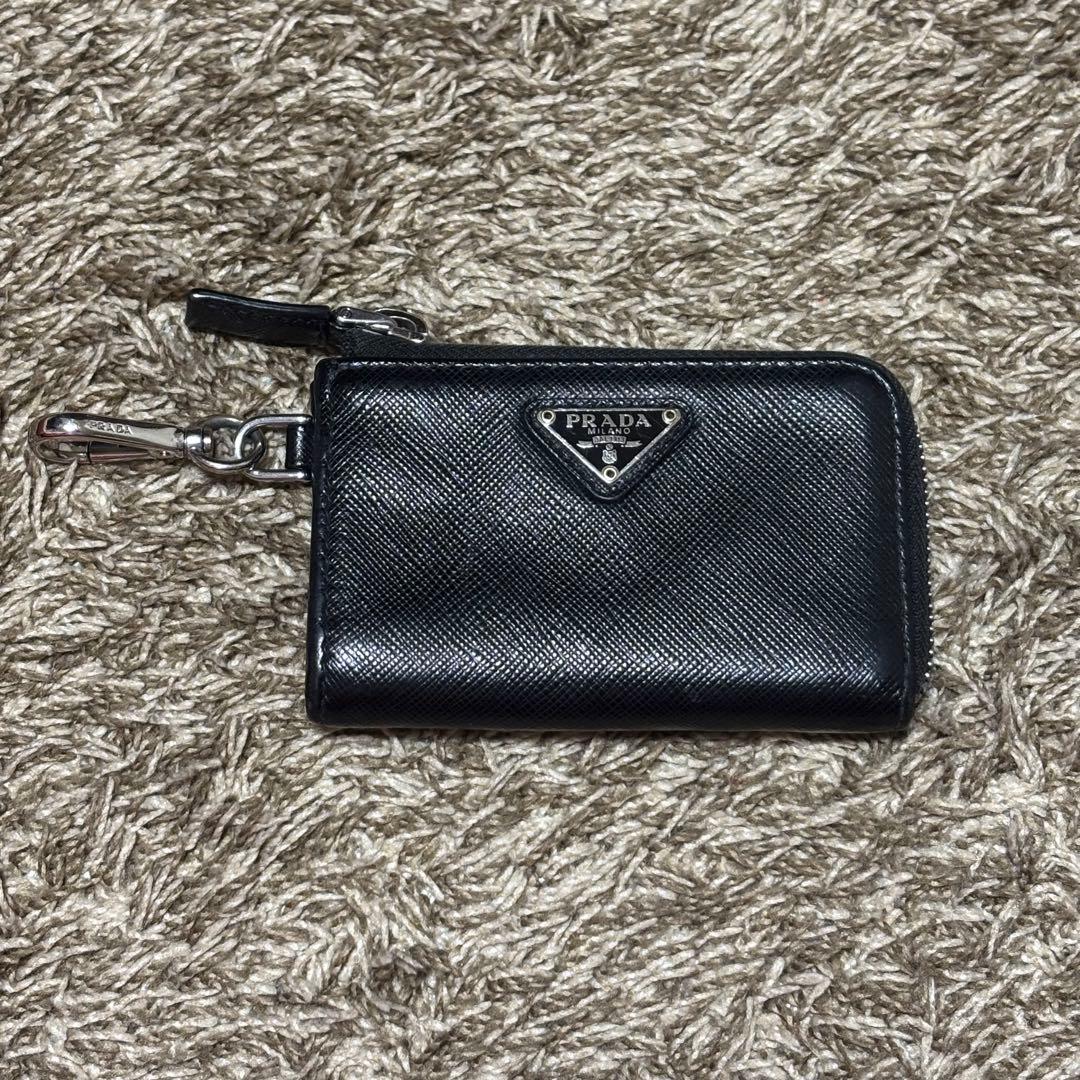 廃盤レア型番　PRADA プラダ ミニウォレット ブラック 2TT085