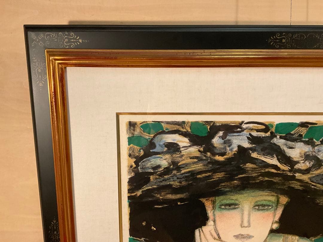 カシニョール 「四月」 リトグラフ 直筆サイン・エディション有り