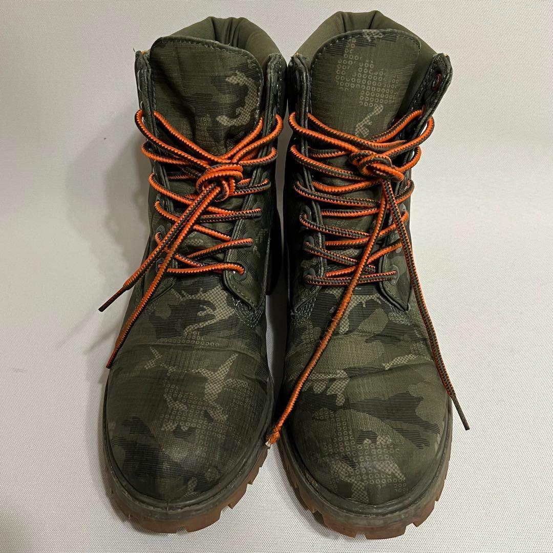 TimberLand ティンバーランド 6インチブーツ カモ柄 迷彩 25.5 - メルカリ