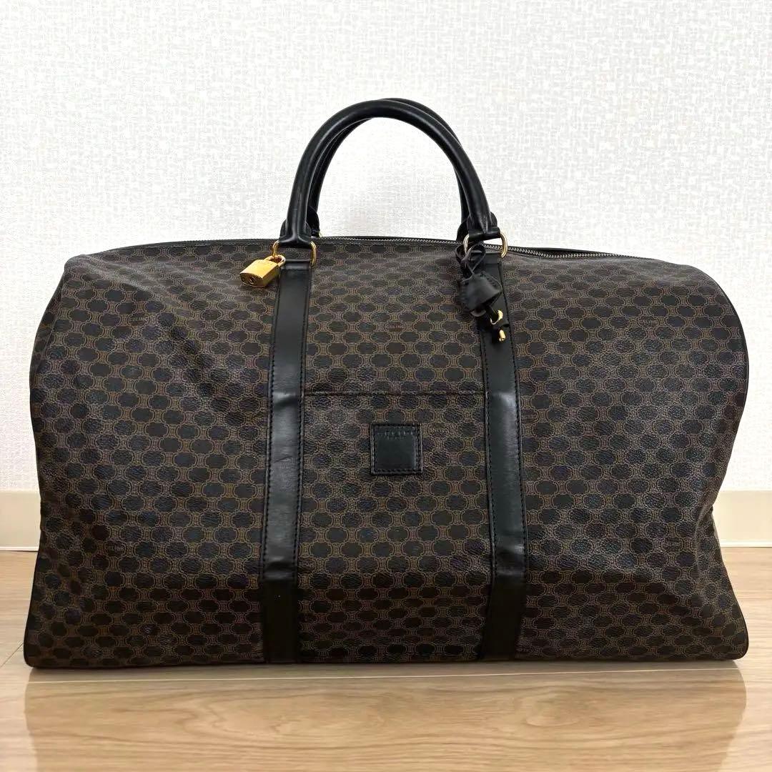 美品✨セリーヌ ボストンバッグ 黒マカダム PVCレザー y2k ヴィンテージ