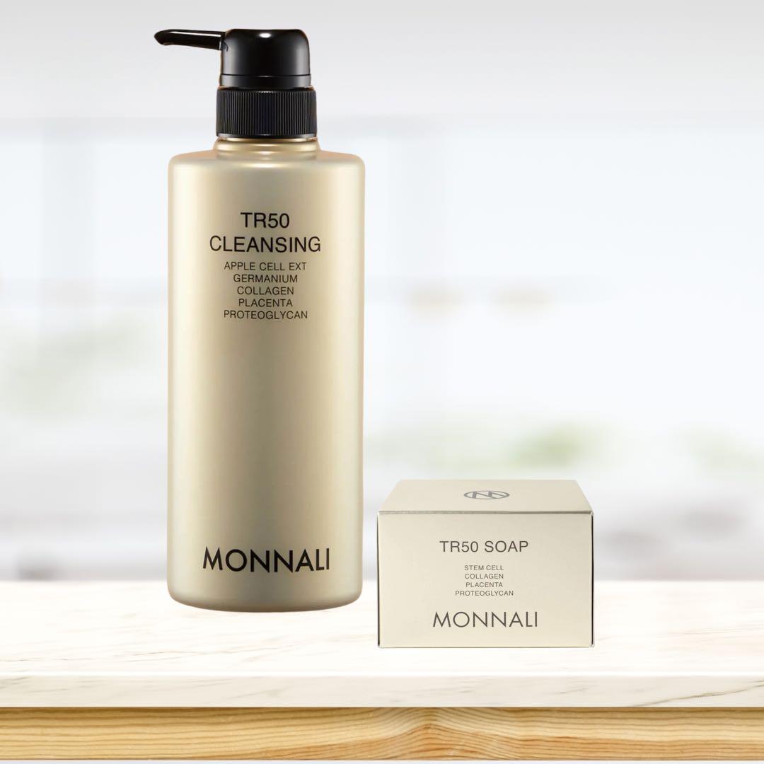MONNALI TR50 CLEANSING & SOAP セット MONNALI（モナリ） ゴールドシリーズ TR50 ソープ 120g 石鹸 石けん