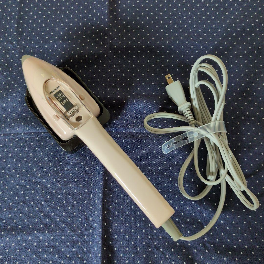 TOSHIBA 裁縫コテ　ピンクアイロン 温度設定あり