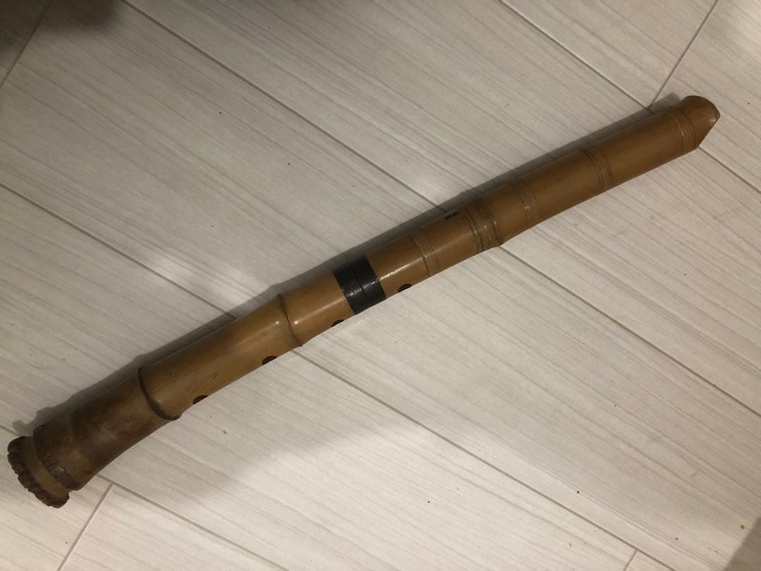 尺八　一尺八寸　清輔銘2印　和楽器