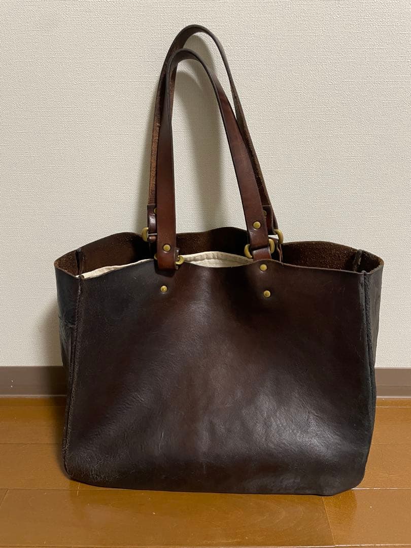 SLOW ボーノトートbono tote bag width type ブラウン