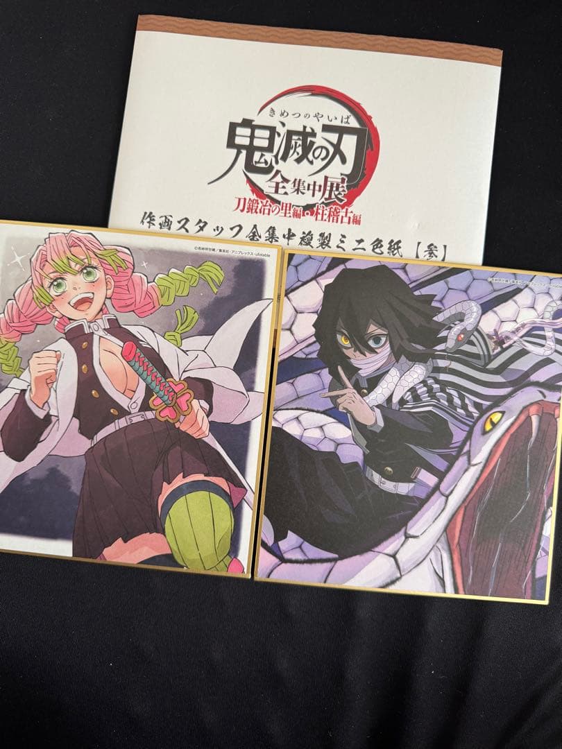 鬼滅の刃 全集中展 ミニ色紙 伊黒小芭内 甘露寺蜜璃 - メルカリ