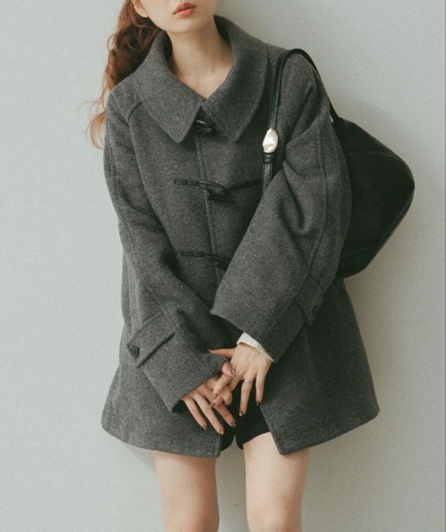 kastane　ダッフルフレアコート