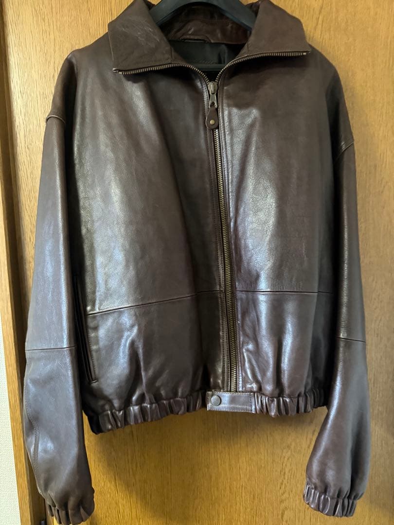 ジョルジオアルマーニ レザー ジャケット90s GIORGIO ARMANI ライダースジャケット スポーツジャケット シングル