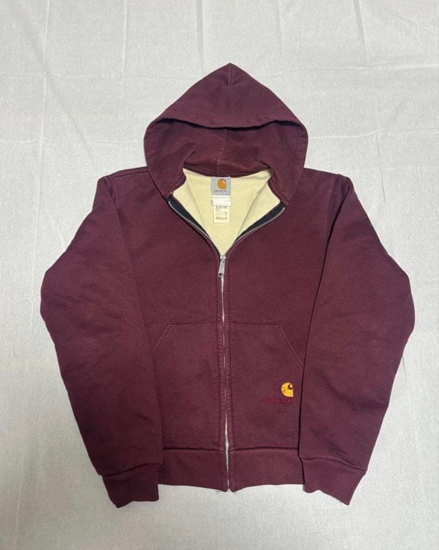 80s 90s Carhartt USA製 ジップパーカー 裏サーマル