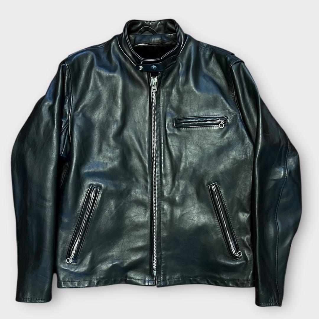 KF様【美品】Schott シングルライダース　サイズ40 ファーライナー付き