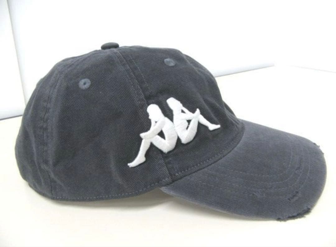 即完】Acne Studios × Kappa コラボ ツイルロゴキャップ