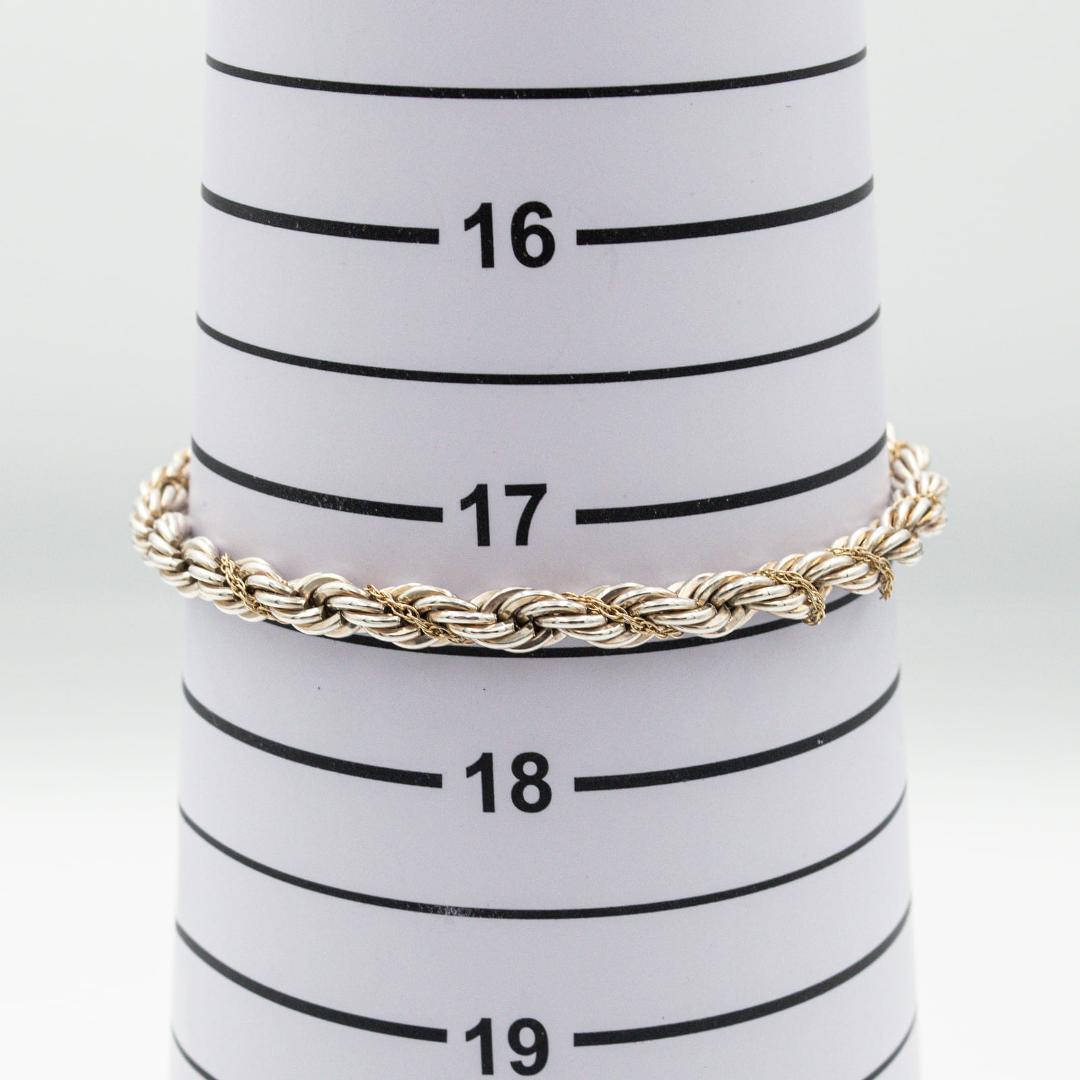 ヴィンテージ ティファニー ツイストロープ ブレスレット 18.8cm 90年代