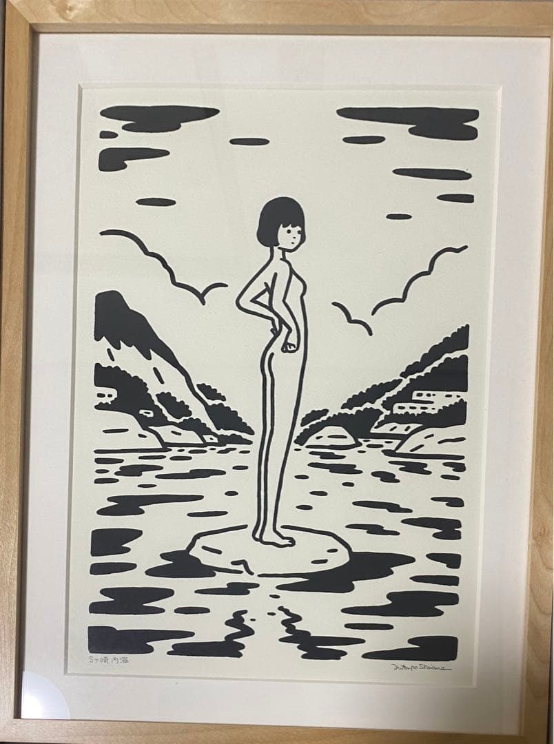 白根ゆたんぽ ドローイング 額装 原画