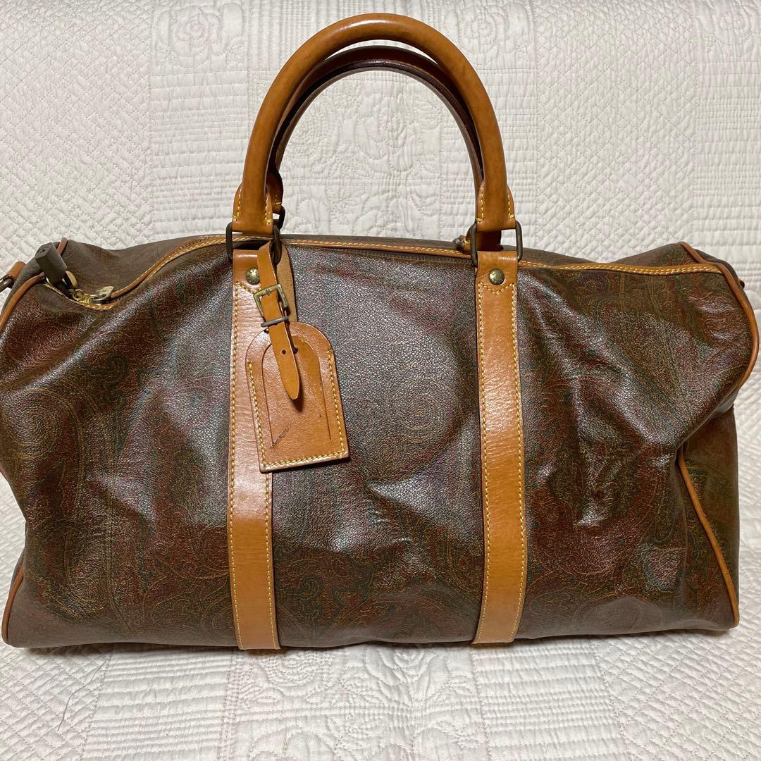 ETRO エトロ ボストンバッグ　ポーチ付き