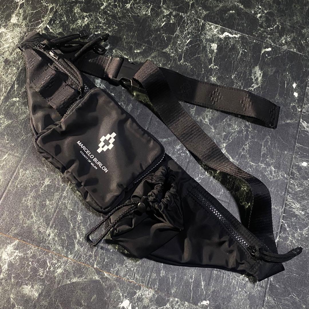 【MARCERO BURLON】nylon waist bag
