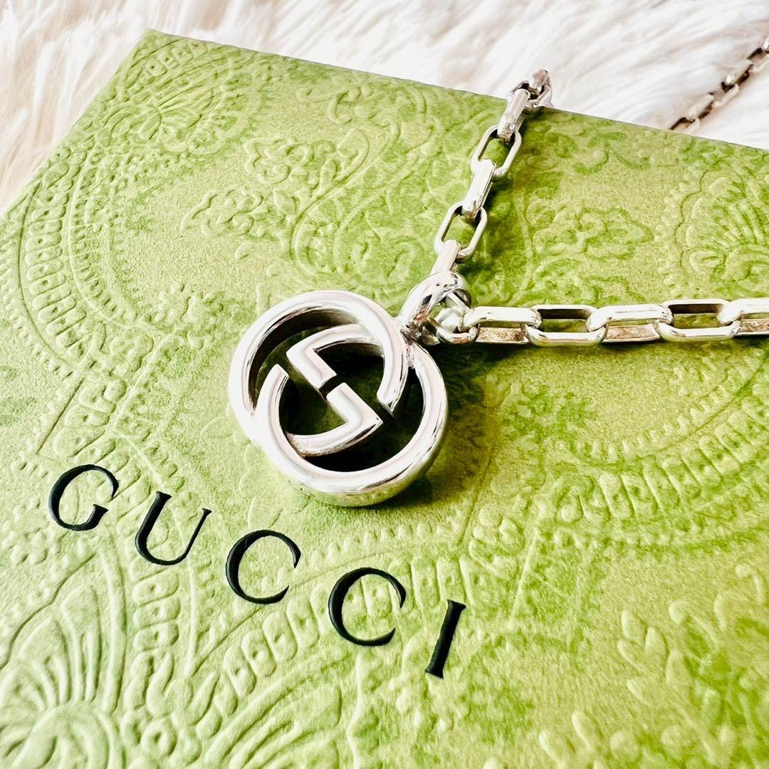 ✨極美品✨GUCCI　グッチ　ネックレス　インターロッキング　GGロゴ