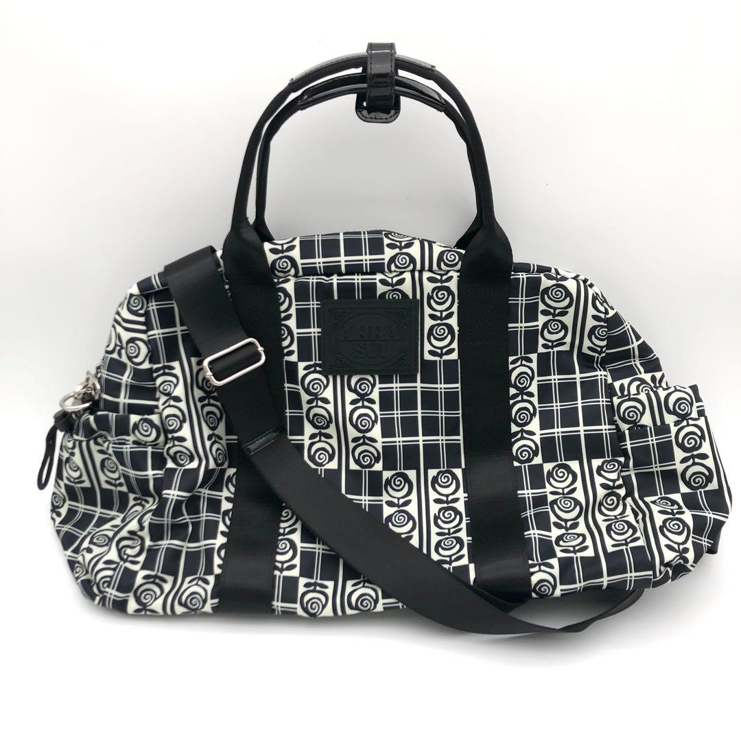 R【極美品】ANNASUI アナスイ　ボストンバッグ　ジャーニー 希少 ANNA SUI（アナスイ） ボストンバッグ ジャーニー 2WAYボストンバッグ