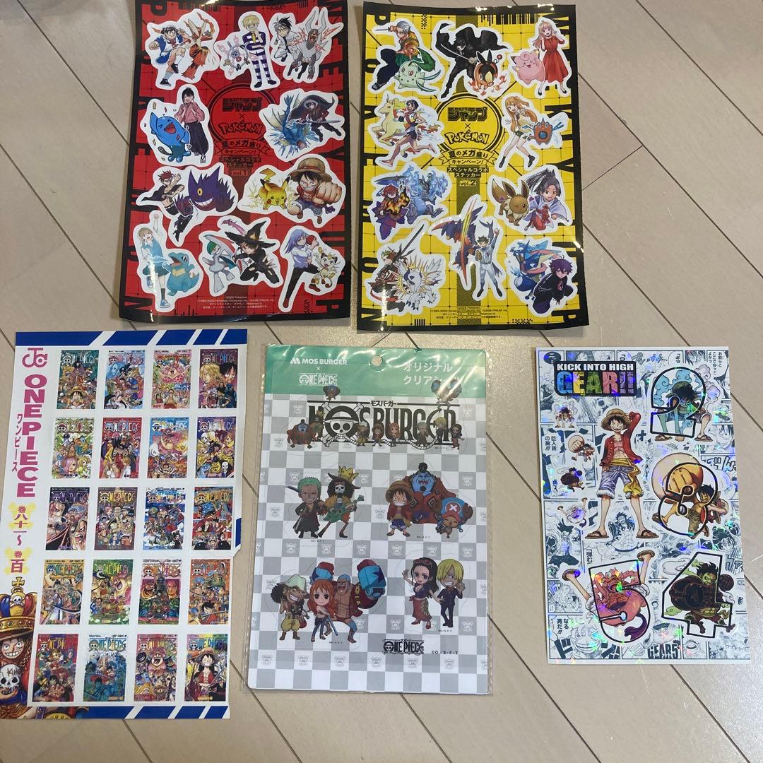 ジャンプ×ポケモン おまけなどのシール5枚セット - メルカリ