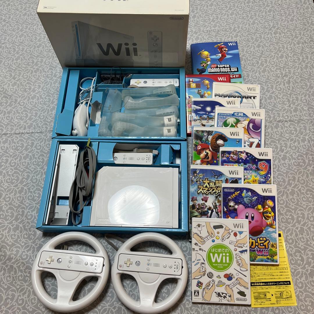 Wii本体　セット　ハンドル　ソフト