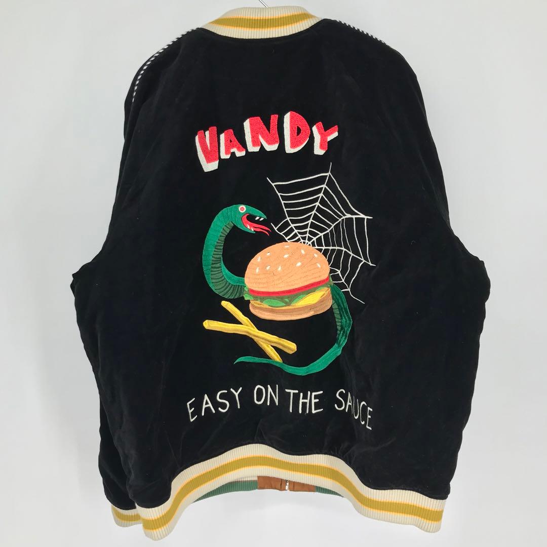 VANDY the PINK スカジャン　XL ベロア　リバーシブル