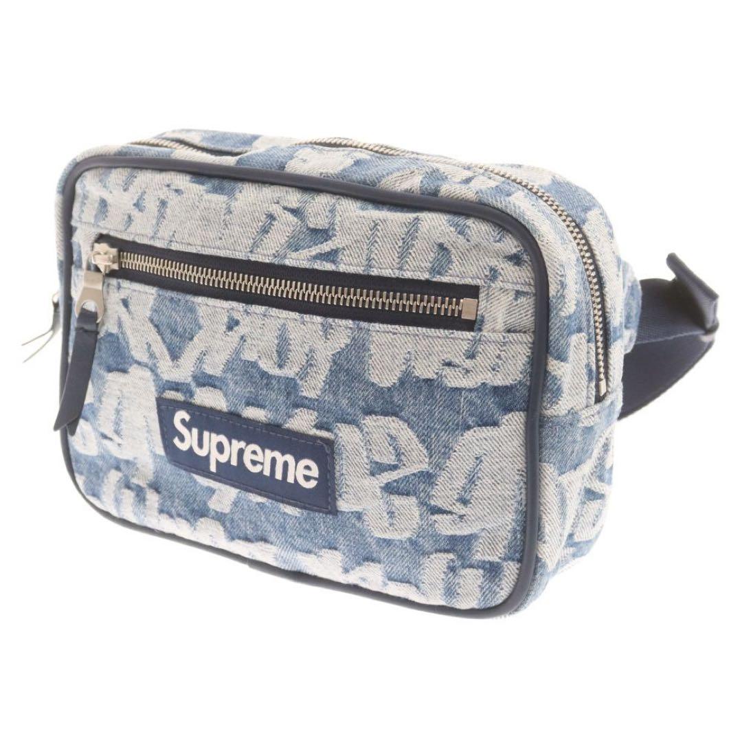 バッグ SUPREME fat tip jacquard denim waist bag