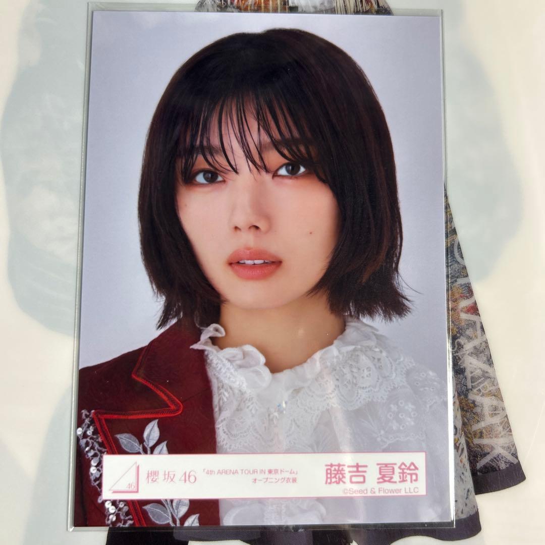 櫻坂46 藤吉夏鈴 生写真 4th arena 東京ドーム オープニング衣装