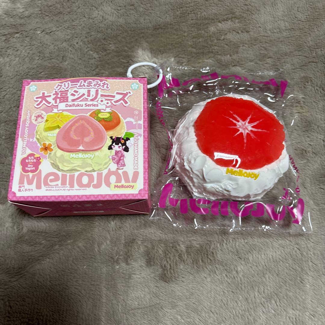 Mellojoy スクイーズ クリームまみれ 大福シリーズ グレープフルーツ①