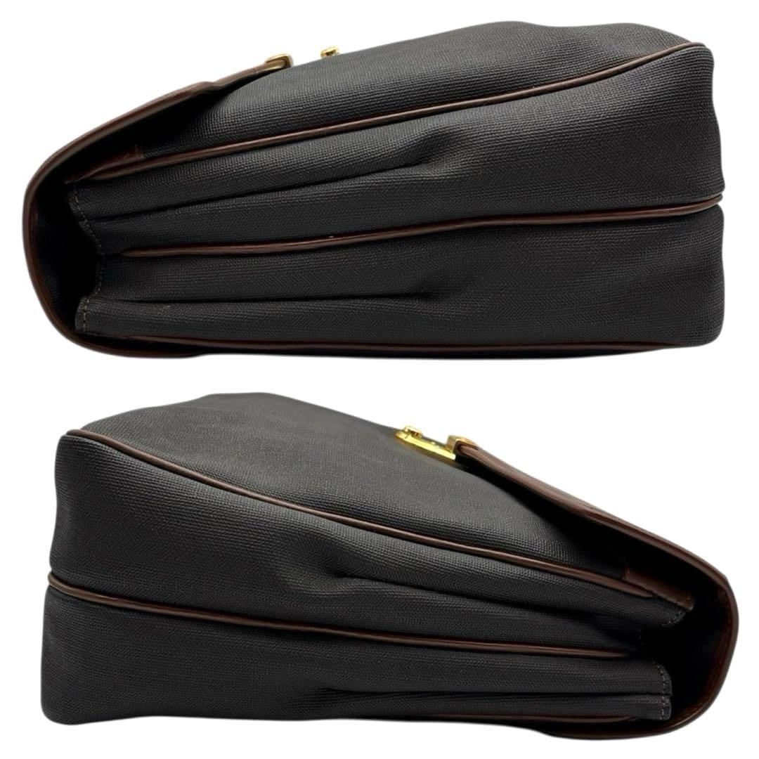 良品 ダンヒル A4可 ビジネスバッグ ブリーフケース PVC レザー 良品