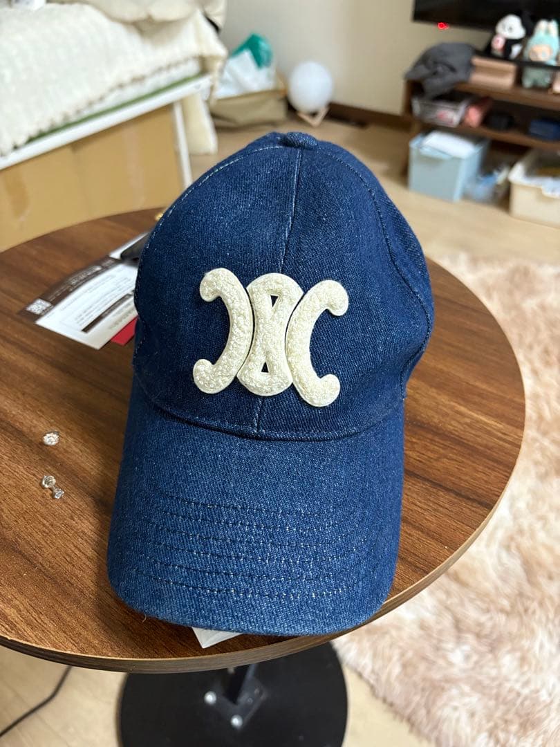 CELINE デニムキャップ Mサイズ