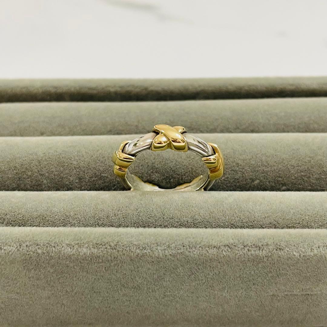 Tiffany ティファニー シグネチャー コンビリング シルバー ゴールド