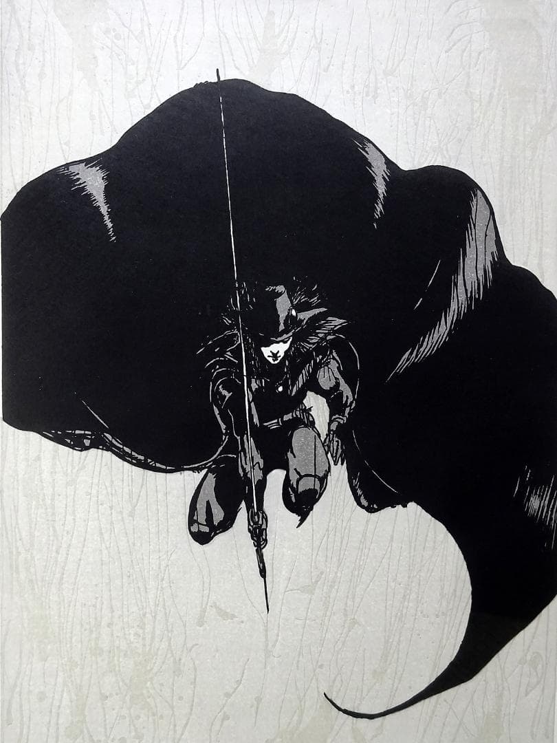 #天野喜孝 #黒き翼 #リトグラフ #大作 #直筆サイン #アールビバン #証明