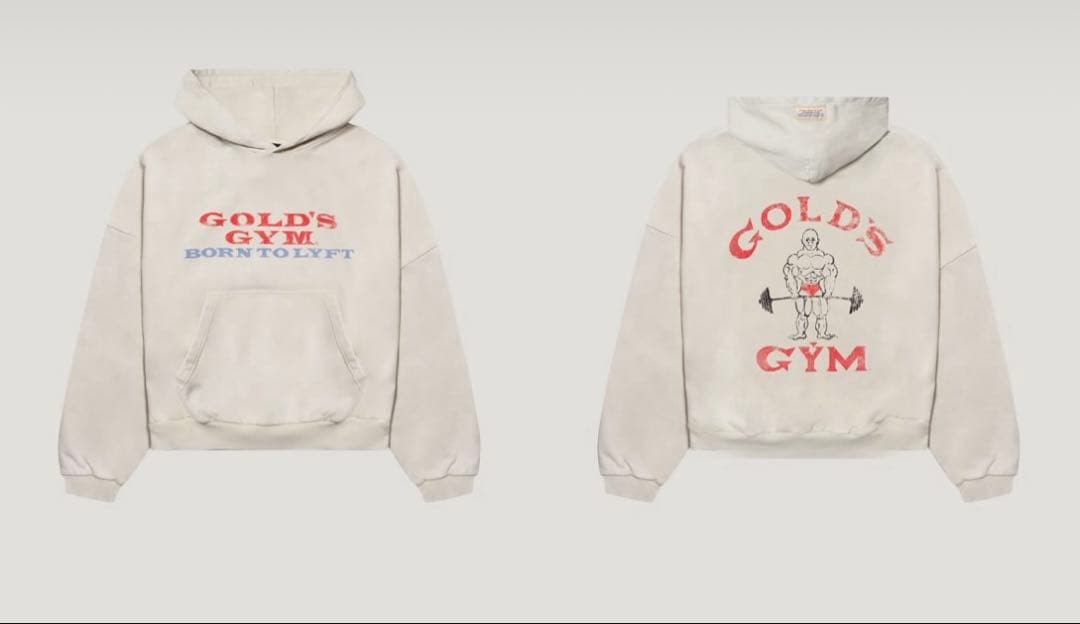 ［SIZE L］ LÝFT × GOLD'S GYM LOGO HOODIE