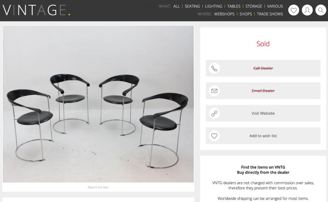 80's Arbben社 \"Christina\" ポストモダン チェア