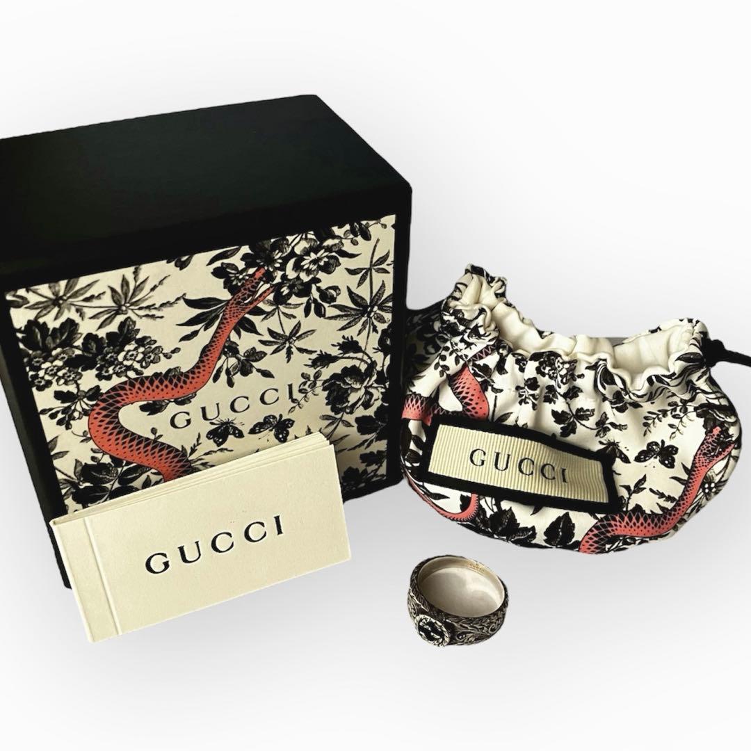 特別価格】美品❤︎GUCCIグッチ インターロッキングG アラベスクリング