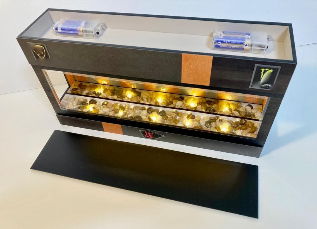 レジン＆小石・1/64~1/24・ディスプレーBOX / スタイリッシュジオラマ