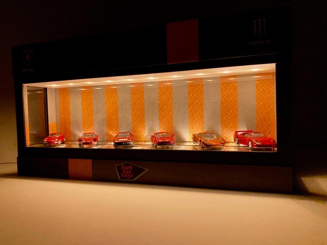 レジン＆小石・1/64~1/24・ディスプレーBOX / スタイリッシュジオラマ