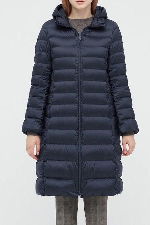 ユニクロ ウルトラライトダウン フーデットコート　ネイビー　XXL