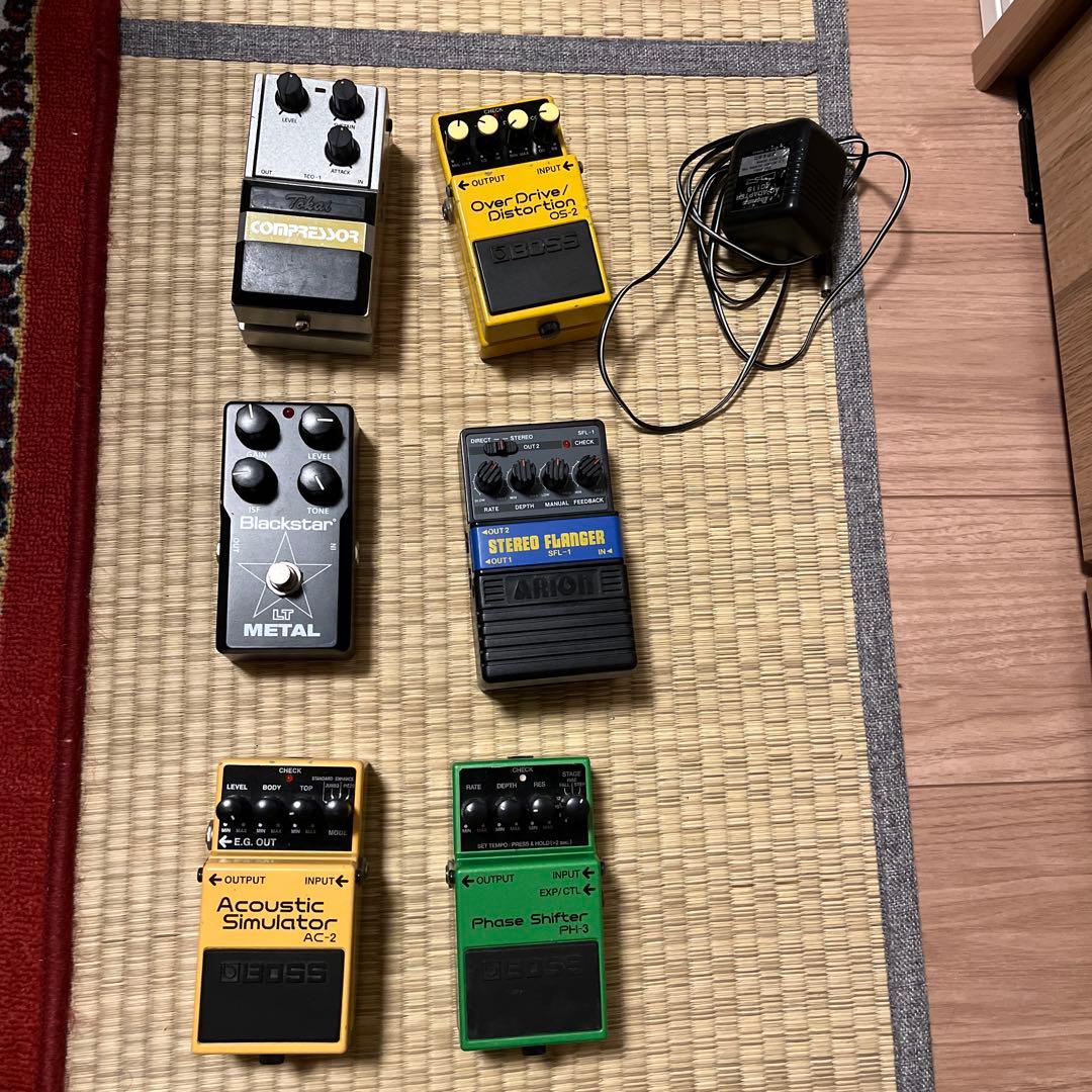 エフェクター セット 6個セット アダプタ付き コンパクトエフェクターセットのレンタル業者なら東京や大阪など全国