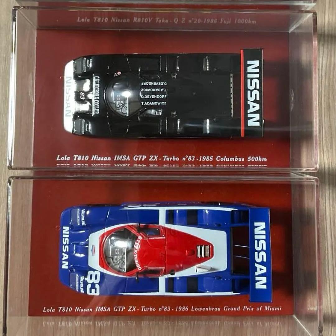 TRUE SCALE Lola T810 Nissan ミニカー 2台セット Yahoo!オークション - TSM MODEL 1/43 Lola T810 Nissan IMSA GTP ZX T