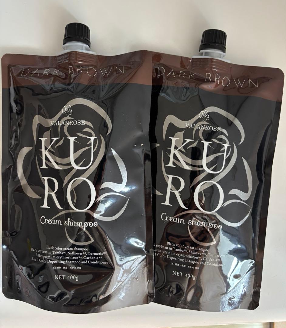 【新品】VALANCE バランローズ KUROクリームシャンプー ダークブラウン