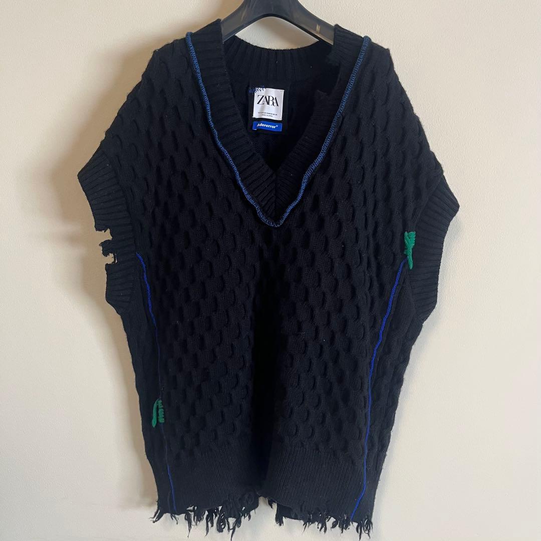 ZARA Adererror ケーブルニットベスト S-M ブラック