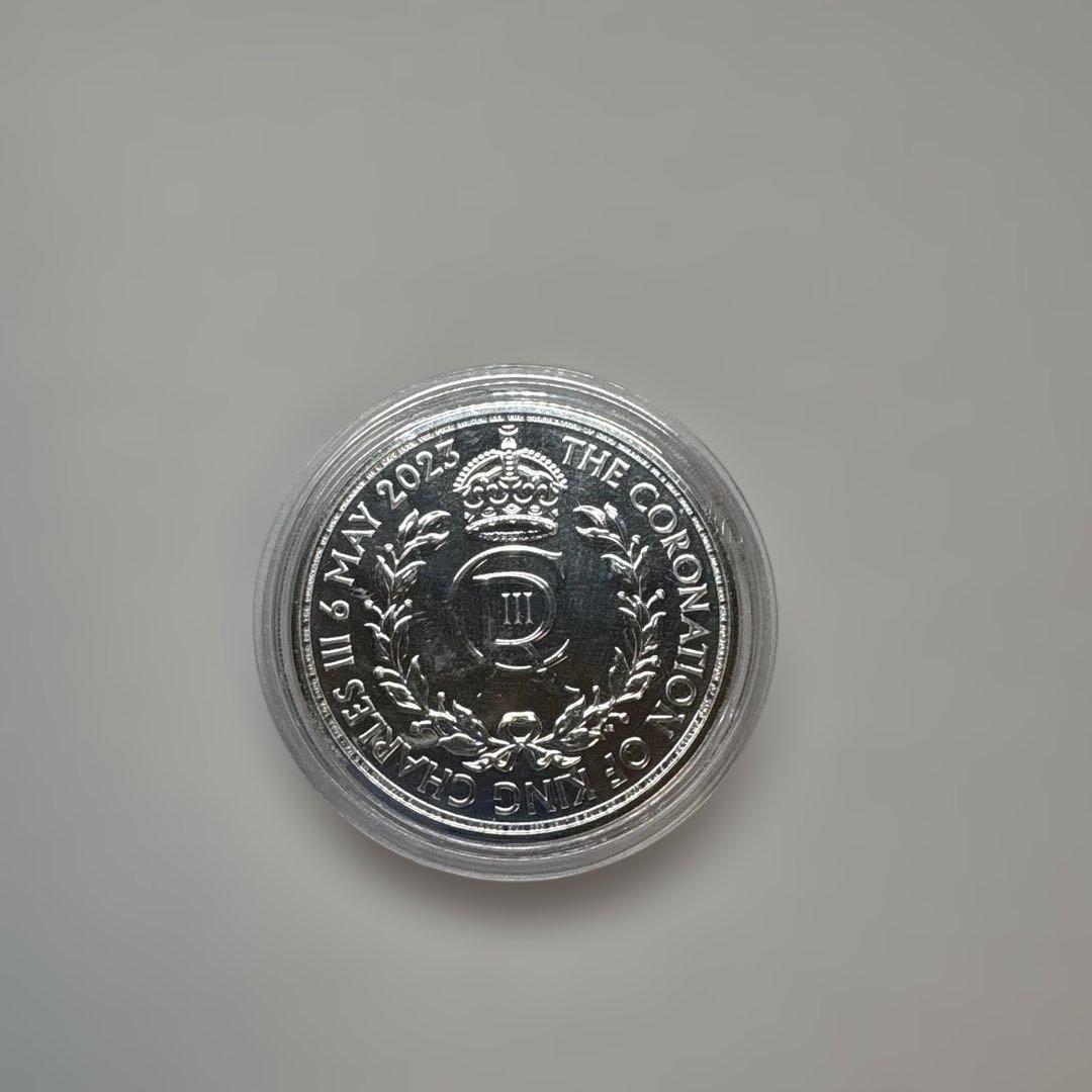 純銀1オンス】チャールズ3世 戴冠式記念銀貨 2023 ケース付き