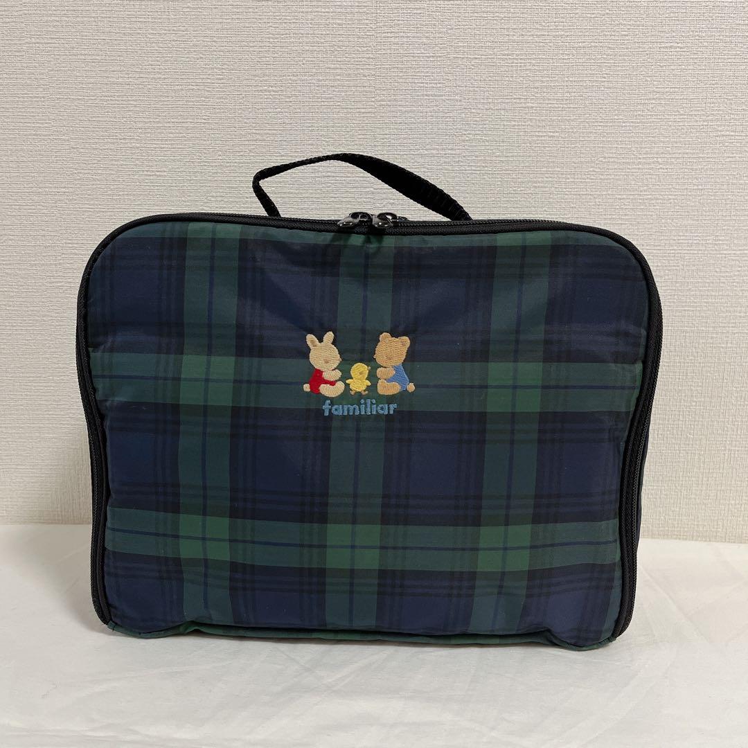 ファミリア おむつポーチ おむつ替えシート付き ファミリアチェック