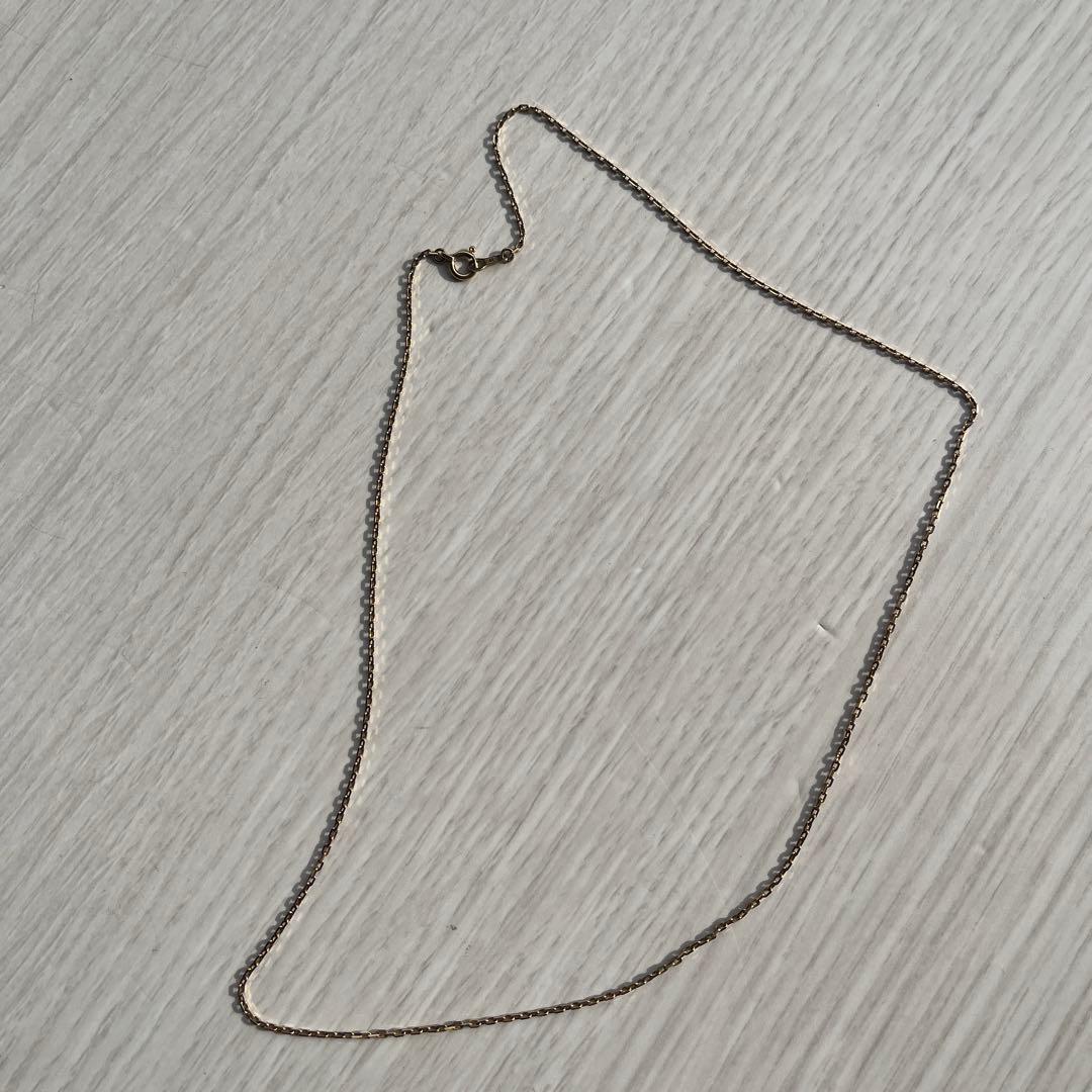 18金　小豆ネックレス45cm 3g