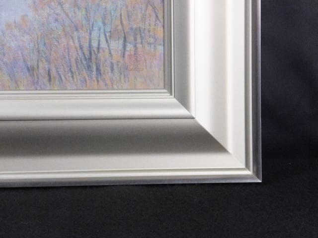 扇 敏之 落款印譜 共シール『富士展望』日本画 岩絵具彩色 10号 0801D